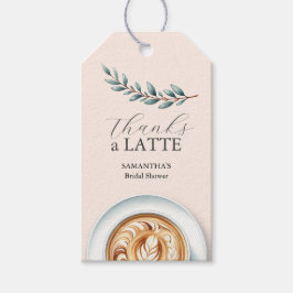 ブライダルシャワーコーヒーをテーマにしたメッセージカード ギフトタグ