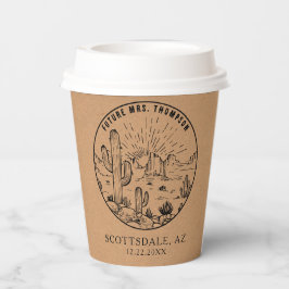 ブライダルシャワーコーヒーカスタマイズバーデザー結婚ト 紙コップ