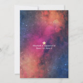 ブライダルシャワーゴージャススターズネブラコンステレーション 招待状 (裏面)