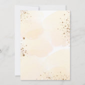 ブライダルシャワーゴールデンユーカリグリッター秋 招待状 (裏面)