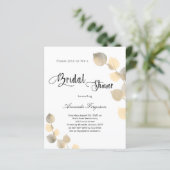 ブライダルシャワーゴールデンユーカリ予算の招待 (スタンド正面)