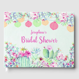 ブライダルシャワーサボテンランタン ゲストブック