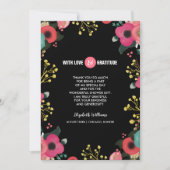 ブライダルシャワーサンキューカスタムフラットカード サンキューカード (正面)