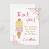 ブライダルシャワーサンキューカード サンキューカード (正面/裏面)