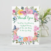 ブライダルシャワーサンキューカード 招待状 (スタンド正面)