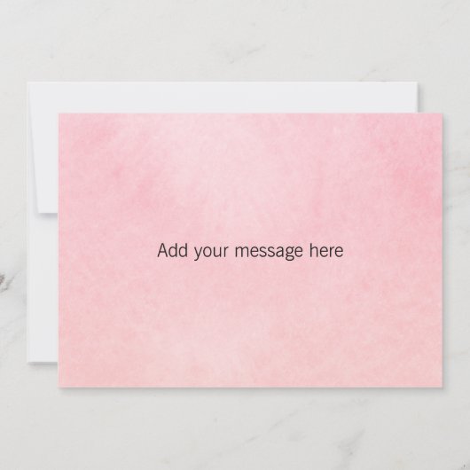 ブライダルシャワーサンキューキュートウォーター色フローラ サンキューカード (裏面)