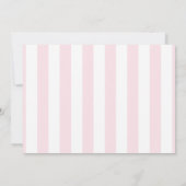 ブライダルシャワーサンキューピンクと金ゴールドフローラ サンキューカード (裏面)