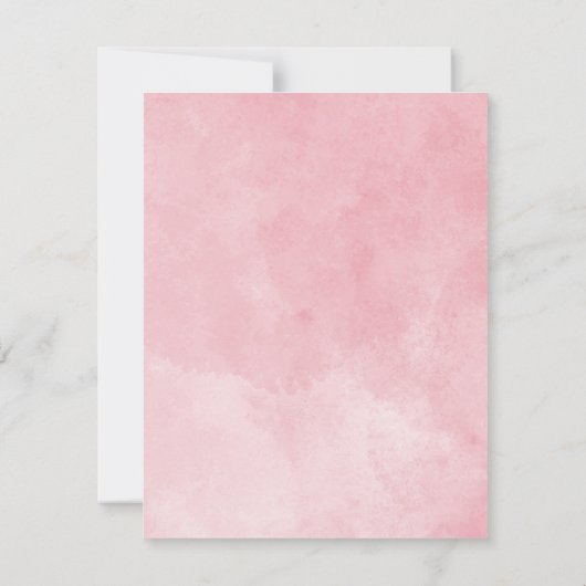 ブライダルシャワーサンキューピンク牡丹&香水カード (裏面)