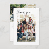ブライダルシャワーサンキューフォトミニマリスト サンキューカード (正面/裏面)