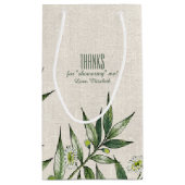 ブライダルシャワーサンキューホステススモール抱き枕 スモールペーパーバッグ (裏面)