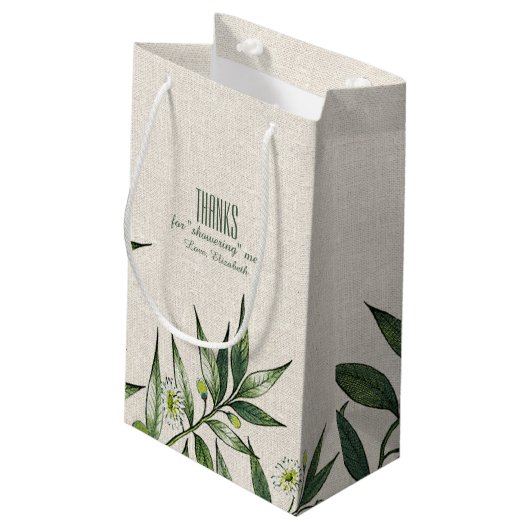 ブライダルシャワーサンキューホステススモール抱き枕 スモールペーパーバッグ (裏面アングル)