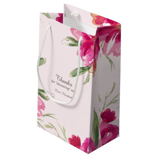 ブライダルシャワーサンキューホステス抱き枕 スモールペーパーバッグ (裏面アングル)