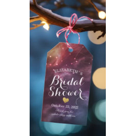 ブライダルシャワーサンキューユー銀河系星星座 ギフトタグ