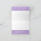 ブライダルシャワーサンキューラベンダーアジサイフローラ サンキューカード (内部)