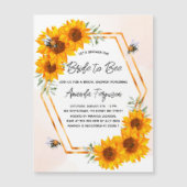 ブライダルシャワーサンフラワーズビー マグネット招待状 (正面)