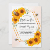 ブライダルシャワーサンフラワーズビー 招待状 (正面)