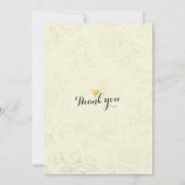 ブライダルシャワーシモダンックゴールデンバラブルガンディレッド 招待状 (裏面)