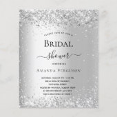 ブライダルシャワーシルバーグリッター予算 チラシ (正面)