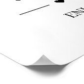 ブライダルシャワーシンプルワッフルバーポスター ポスター (角)