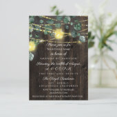 ブライダルシャワースウィート16ウッドジャースライトユーカリプトゥス 招待状 (スタンド正面)