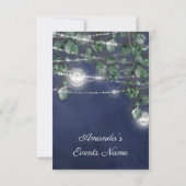 ブライダルシャワースウィート16ブルーネイビージャースライトグレー 招待状 (裏面)