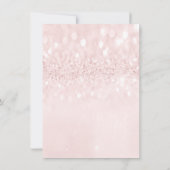 ブライダルシャワースウィート16目メイクアップピンクローズグレー 招待状 (裏面)
