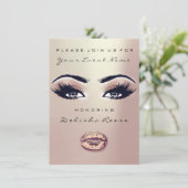 ブライダルシャワースウィート16thバラアイズグリッタースキニー 招待状 (スタンド正面)