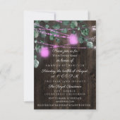 ブライダルシャワースウィート16thピンキージャースライト 招待状 (正面)