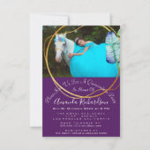 ブライダルシャワースウィート16thフォトキンセアニラマーメイド 招待状 (正面)