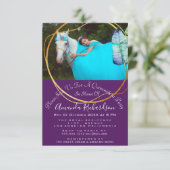 ブライダルシャワースウィート16thフォトキンセアニラマーメイド 招待状 (スタンド正面)