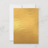 ブライダルシャワースウィート16thフォトラヴェンド金ゴールドフローラ 招待状 (裏面)