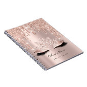 ブライダルシャワースウィート16thラッシュピンクスパークリーバラ ノートブック (右側)