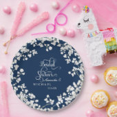 ブライダルシャワースクリプト赤ちゃんの息素朴国 ペーパープレート (パーティー)