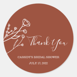 ブライダルシャワースティッカー ラウンドシール