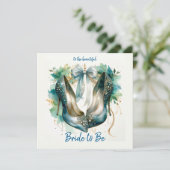 ブライダルシャワースティレットシューズブライドへ カード (スタンド正面)