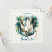 ブライダルシャワースティレットシューズブライドへ カード (正面/裏面インサイチュ)