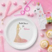 ブライダルシャワースパークル&シャイン紙プレート ペーパープレート (パーティー)
