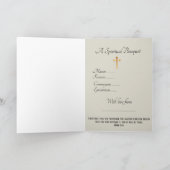 ブライダルシャワースピリチュアルブーケ祈りの言葉 サンキューカード (内部)