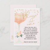 ブライダルシャワーソーシャル配信ノートカード 招待状 (正面/裏面)