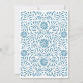 ブライダルシャワータラベラブルーフラワーズ招待状 招待状 (裏面)