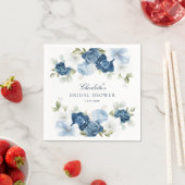 ブライダルシャワーダスティブルーフローラ紙 スタンダードカクテルナプキン (インサイチュ)