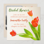 ブライダルシャワーチューリップ広場 招待状 (正面/裏面)