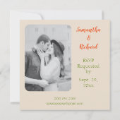 ブライダルシャワーチューリップ広場 招待状 (裏面)