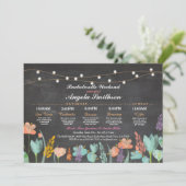 ブライダルシャワーチョークフローラ旅程バチェロレッテ プログラム (スタンド正面)