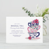 ブライダルシャワーティーカップ 招待状 (スタンド正面)