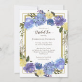 ブライダルシャワーティーカロライナクラシックーフローラ 招待状 (正面)
