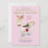 ブライダルシャワーティーパーティの招待状かわいいおもしろい 招待状 (正面)