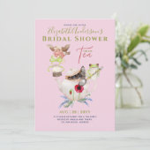 ブライダルシャワーティーパーティの招待状かわいいおもしろい 招待状 (スタンド正面)