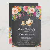 ブライダルシャワーティーパーティの招待状フローラ 招待状 (正面/裏面)