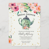 ブライダルシャワーティーパーティの招待状 招待状 (正面/裏面)